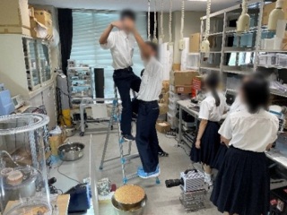 実験の様子①